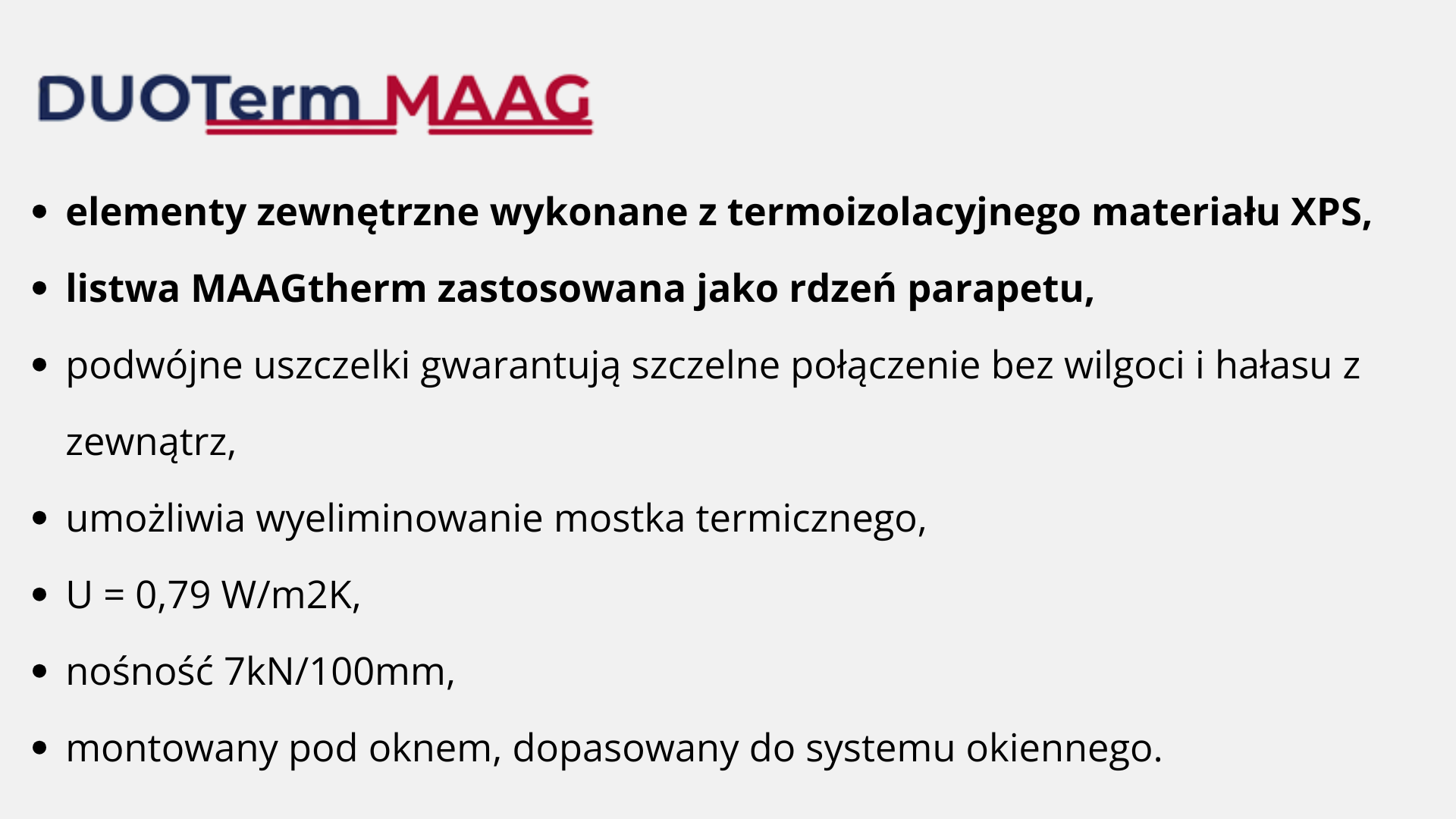 listwa termoizolacyjna